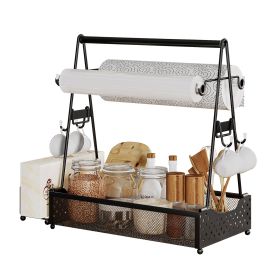 Utensil Caddy Metal Grill Caddy With Paper Towel Holders Utensil Holder For Outdoor Picnic Barbecue Camping Grilling Tools Storage Organizer Barbecue Utensil Caddy Metal Grill Caddy With Paper Towel Holders Utensil Holder For Outdoor Picnic Barbecue Camping Grilling Tools Storage Organizer Barbecue