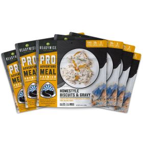 6 CT ReadyWise Pro Adventure Meal Homestyle Biscuits & Gravy with Sausage 6 CT ReadyWise Pro Adventure Meal Homestyle Biscuits & Gravy with Sausage